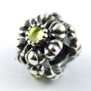 Pandora Green Flower Charm